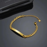 Personalized Steel Bracelet with Date Symbol & Crown Design