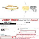 Family Names Bracelets Stainless Steel Personalized Gift