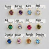 Flower Bracelet Birth Flowers Jan-Dec Stainless Steel Jewelry Gift