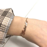 Personalized Name Charm Bracelet for Women - Custom Name Bracelet