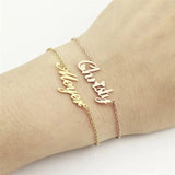 Personalized Name Charm Bracelet for Women - Custom Name Bracelet