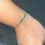 Personalized Stainless Steel Cuban Chain Name Bracelet Gift
