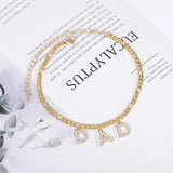 Zircon Alphabet Pendant Bracelet Women Summer Beach Jewelry