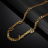 Personalized Name Bracelet Cuban Chain for Women