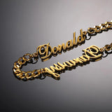 Personalized Name Bracelet Cuban Chain for Women