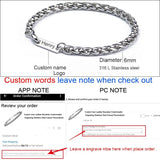 Personalized Men's Stainless Steel Bracelet