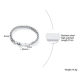 Personalized Men's Stainless Steel Bracelet