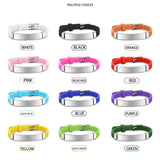Lemegeton Baby Bracelets SOS Stainless Steel Emergency Pho