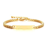 Personalized Engraved Baby Name Bracelet Stainless Steel