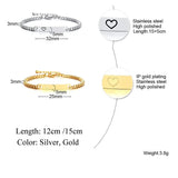 Personalized Engraved Baby Name Bracelet Stainless Steel