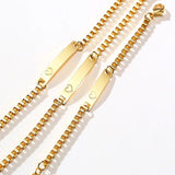 Personalized Engraved Baby Name Bracelet Stainless Steel