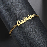 Personalized Stainless Steel Name Bracelet for Women - Heart Round Design