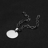 ID Tag Bracelets Engraved Name Date Photo Stainless Steel Adjustable Bangles