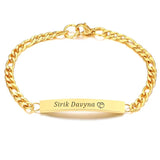 Stainless Steel Link Chain Bracelet For Women