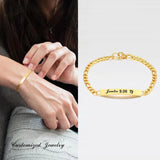Stainless Steel Link Chain Bracelet For Women