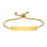 Personalized ID Bracelet Women, Engraved Name Stainless Steel Couples Gift