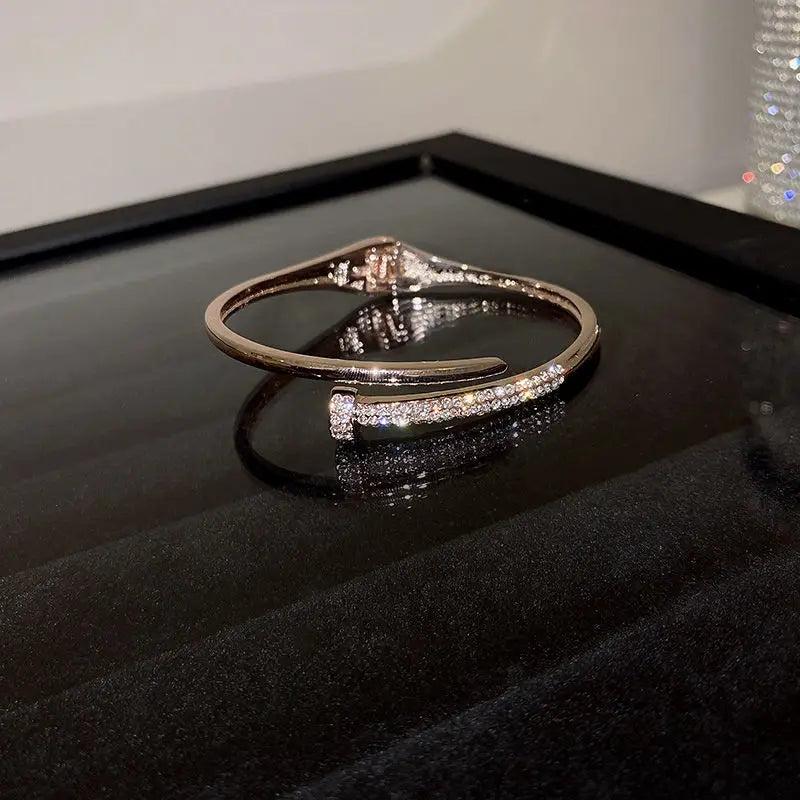 Women's Titanium Steel Diamond Bracelet - Banquet Gift