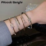 Women's Titanium Steel Diamond Bracelet - Banquet Gift