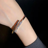 Women's Titanium Steel Diamond Bracelet - Banquet Gift