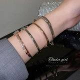 Women's Titanium Steel Diamond Bracelet - Banquet Gift