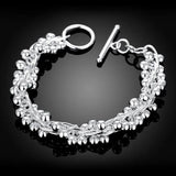 925 Silver Bracelets Heavy Chain Wedding Jewelry