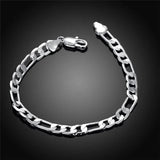 925 Silver 4mm/6mm Bracelet Wedding Engagement Jewelry