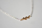 925 Silver Bracelet with Bar Leaves Design