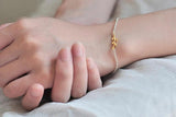 925 Silver Bracelet with Bar Leaves Design