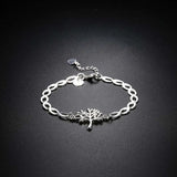 925 Silver Tree of Life Ankle Bracelet & Bangle for Mom