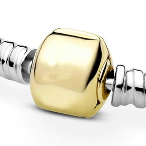 Ball Sparkling Barrel Clasp 925 Sterling Silver Charm for Bangle