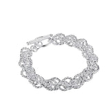 925 Silver Twisted Women's Bracelet Charm Chain Jewelry