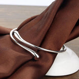 925 Silver Round Heads Bangle Bracelet