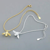 925 Sterling Silver Bee Bracelet Personality Sweet