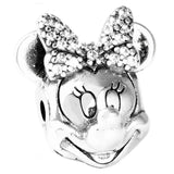 Radiant Heart Spider Moon & Star Clasp 925 Silver Bracelet Charm