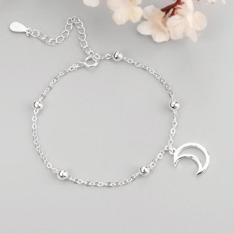 925 Sterling Silver Moon Sweet Bracelets