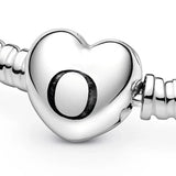 925 Silver Heart Clasp for Bracelet Bangle Charm DIY