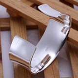 925 Sterling Silver Bangle Charm Bracelet Jewelry