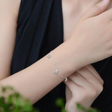 Heart Charm Bracelet 925 Sterling Silver Birthday Jewelry