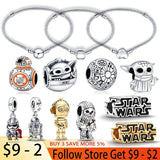 Sterling Silver Bracelet Chain with CZ, DIY Jewelry Making, Fits Beads Charms