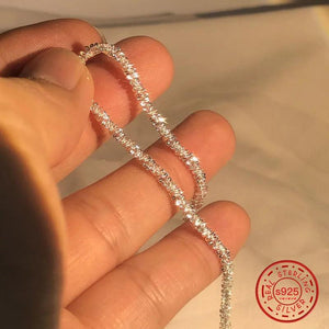 925 Silver Bracelet 1.5mm Water Jewelry Gift