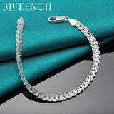 925 Sterling Silver Snake Bone Chain Bracelet Unisex Charm