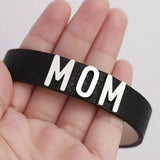 Vintage Leather DAD MOM Bangles Wristbands Letters Bracelet
