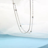 925 Sterling Silver Double Bracelets Personality Sweet
