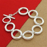 925 Silver Bracelet O Woman Jewelry Wedding Gift