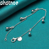925 Silver Water Drop Charm Bracelet for Women Christmas Jewelry