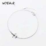 925 Silver Mini Plane Bracelet for Women