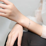 925 Silver Mini Plane Bracelet for Women