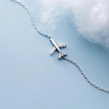 925 Silver Mini Plane Bracelet for Women