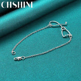 925 Silver Stethoscope Bracelet Wedding Gift Charm Jewelry