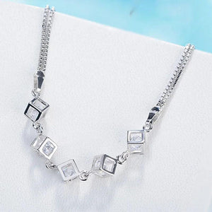 925 Sterling Silver Crystal Bracelet for Women